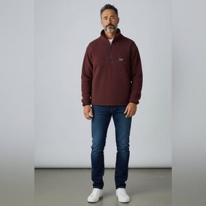 L.L. Bean Men's Katahdin Fleece Pullover Jacket Item ID 511605 Size Large NWOT